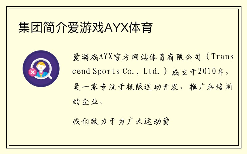 集团简介爱游戏AYX体育